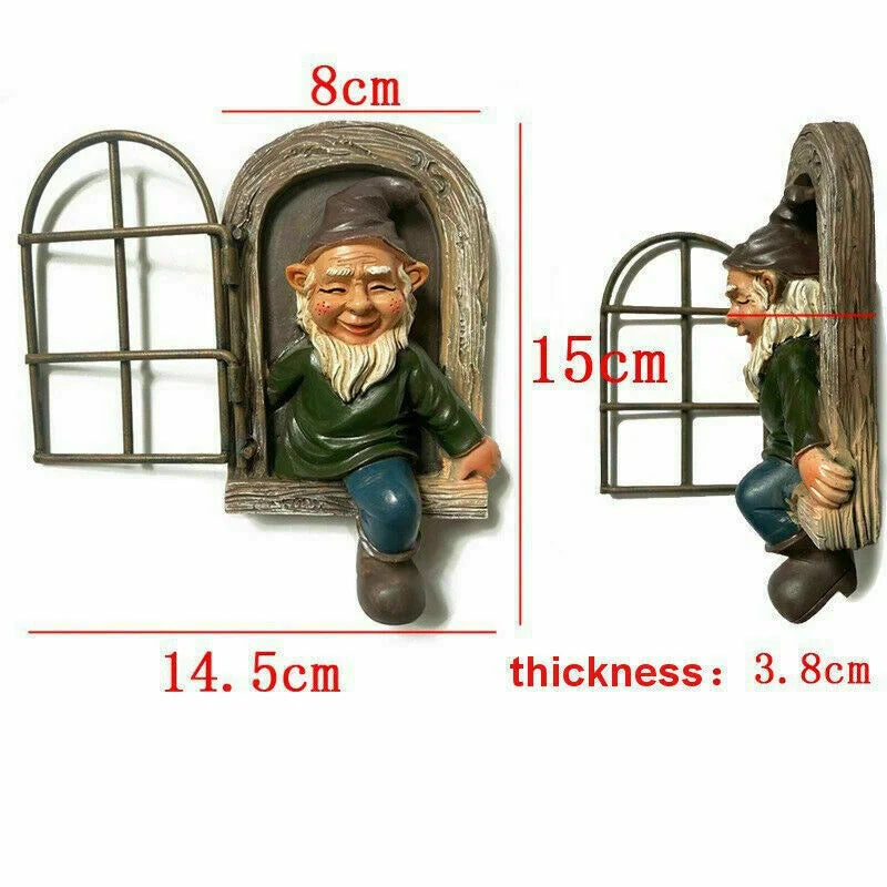 Naughty Garden Gnome Statue
