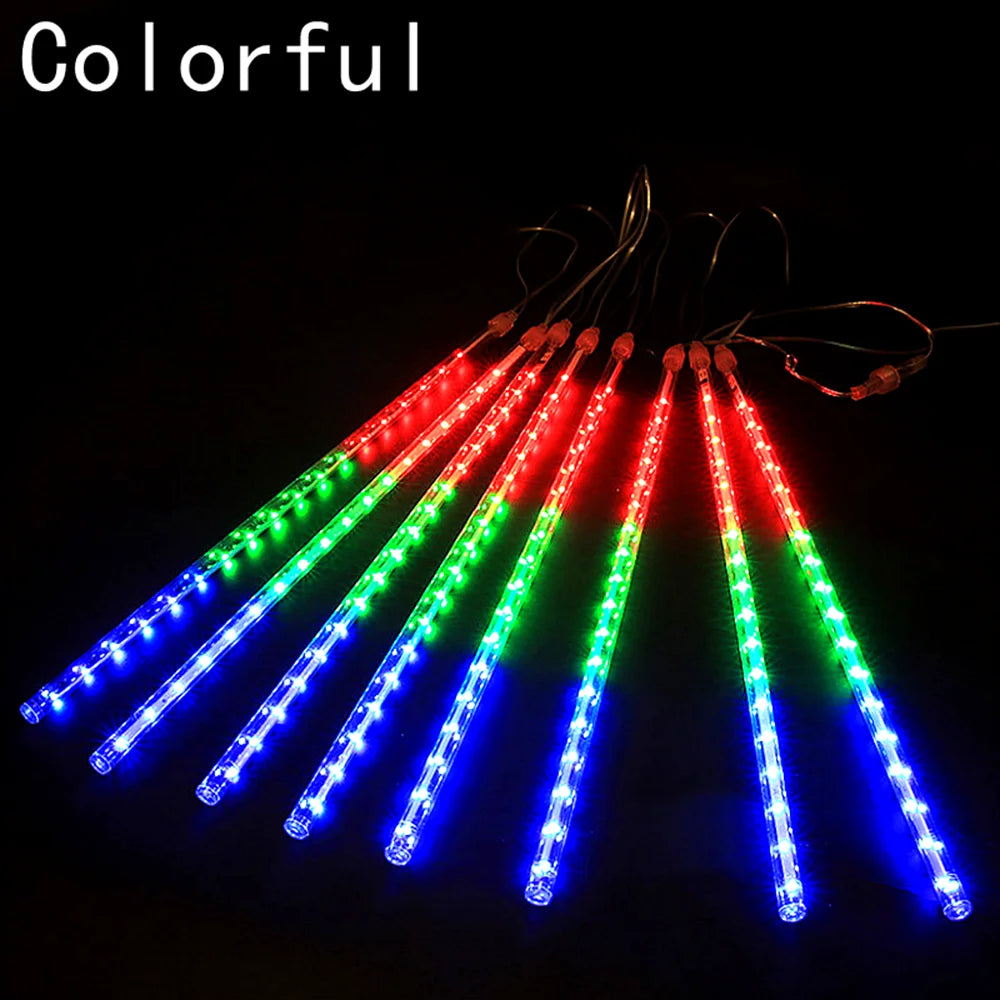 Led Tube String Light Christmas Garland Outdoor Decor Fairy Light Holiday