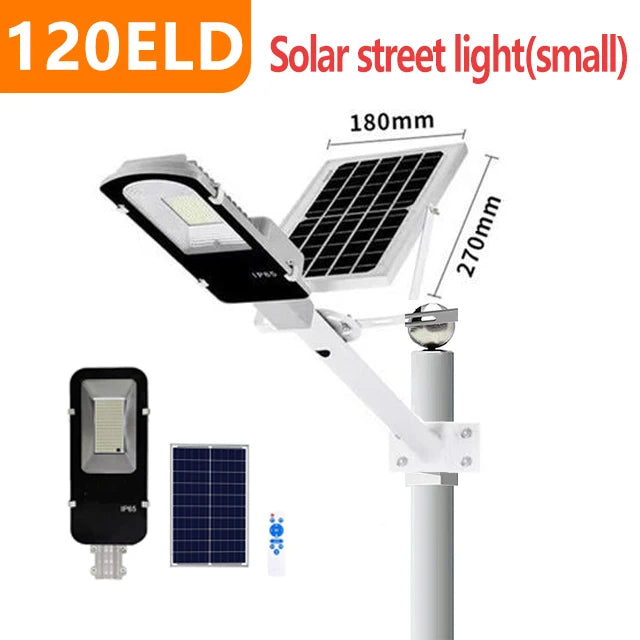 200W Powerful Outdoor Solar 6000mah Waterproof Automatic Dusk to Dawn Street Light