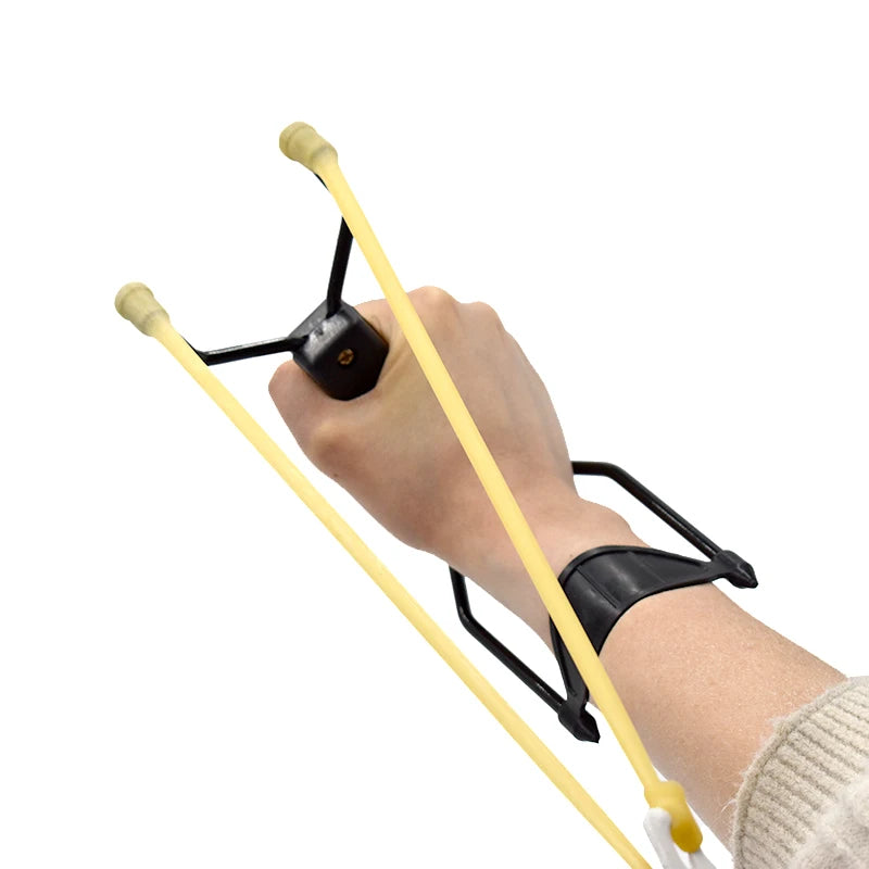 Portable Foldable Slingshot, Outdoor Wrist Support Slingshot, High Power Hunting Launcher.