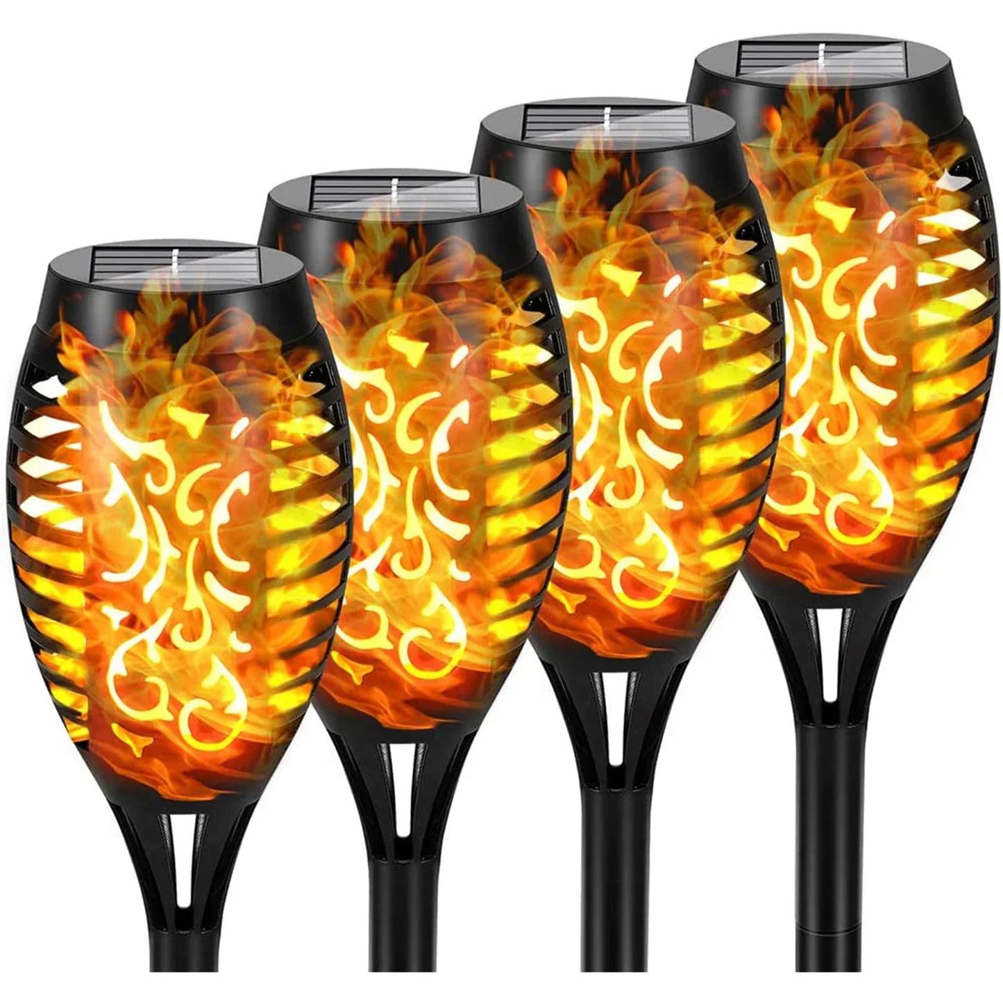 12 LED Solar Flame Torch Lights Outdoor – Waterproof Garden Lighting