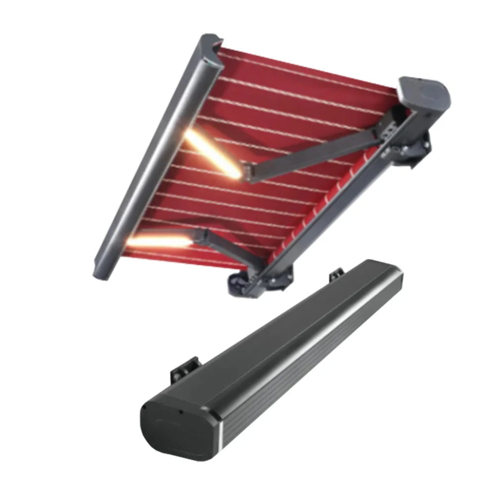 High Quality Electric Awnings Aluminum Frame Operation LED Retractable