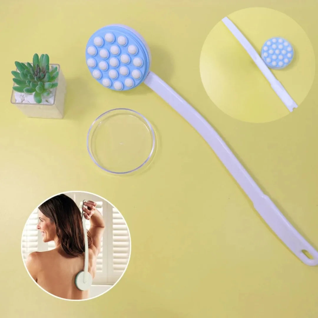 1pc Back Bath Massager Body Lotion Applicator