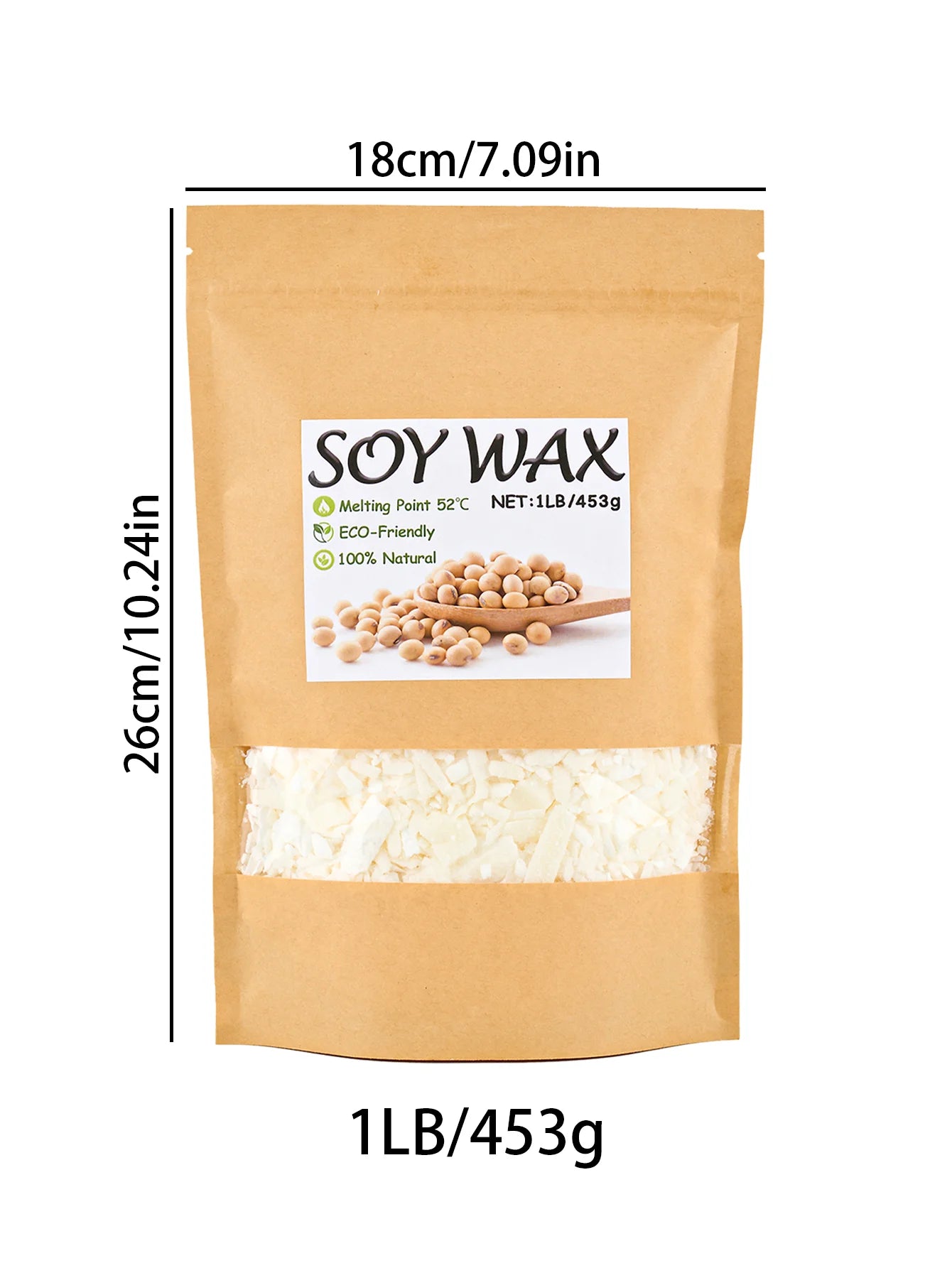 100g-1000g Natural Soy Wax DIY Handmade Candles Crafts Making Supplies