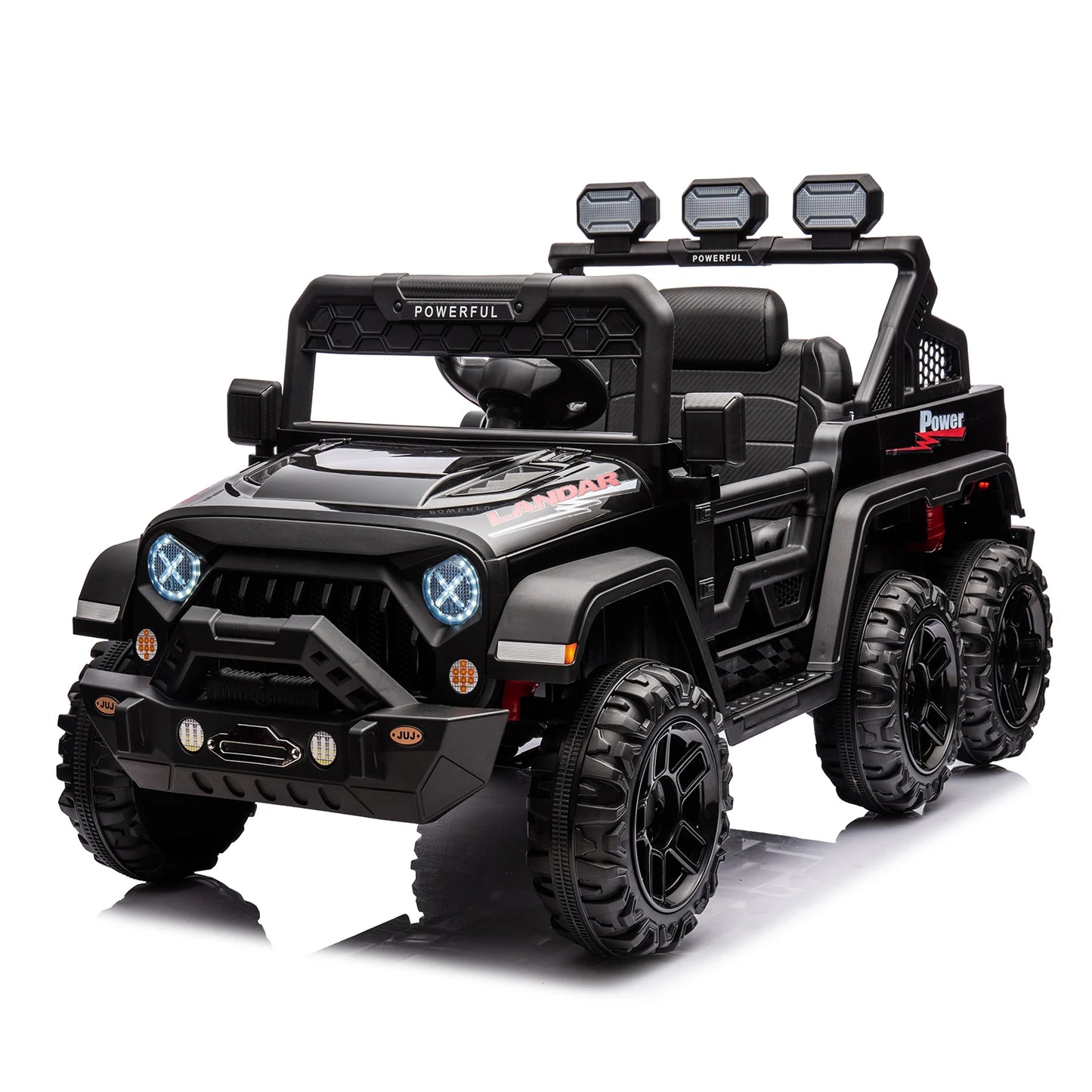 24V Ride on Car for Kids with Remote Control,6 Wheels, 4WD 3 Speeds,
