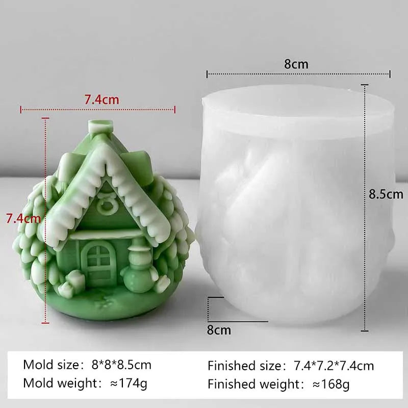 DIY Christmas Tree House Silicone Mold