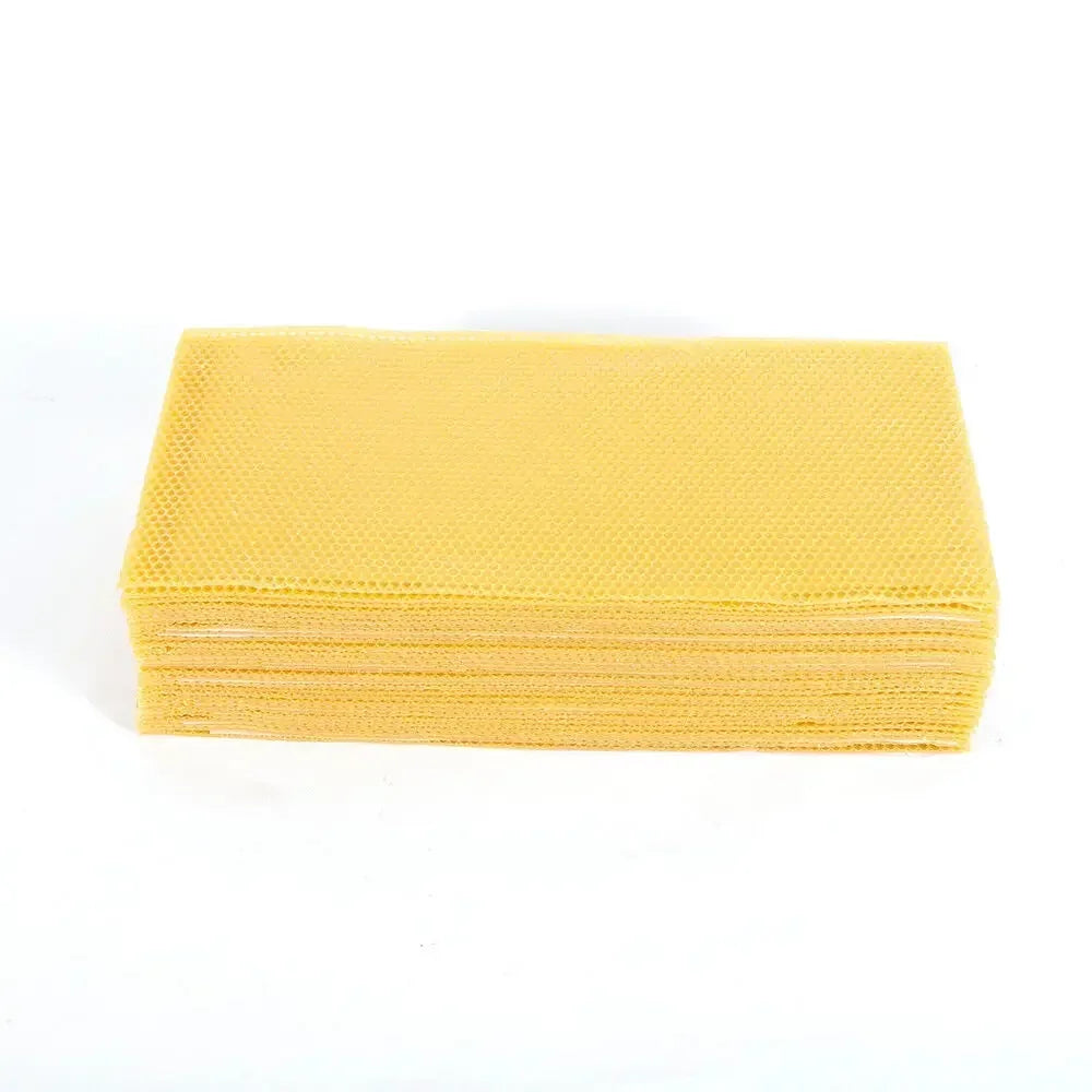 30PCS Beeswax Foundation Sheets 19.5x41.5cm Beehive Frames Wax Comb