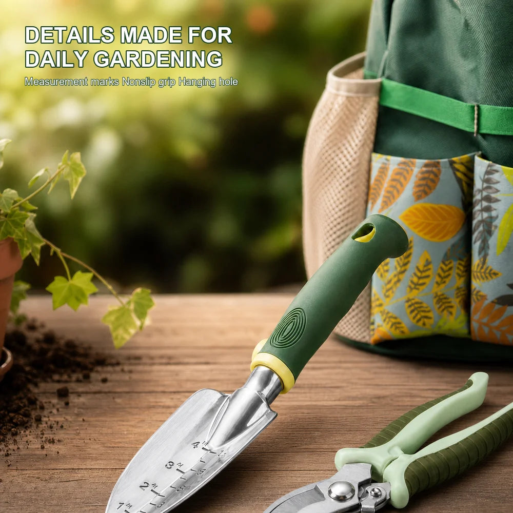16-Piece Garden Tool Set with Tote Bag & Gloves | Aluminum Alloy