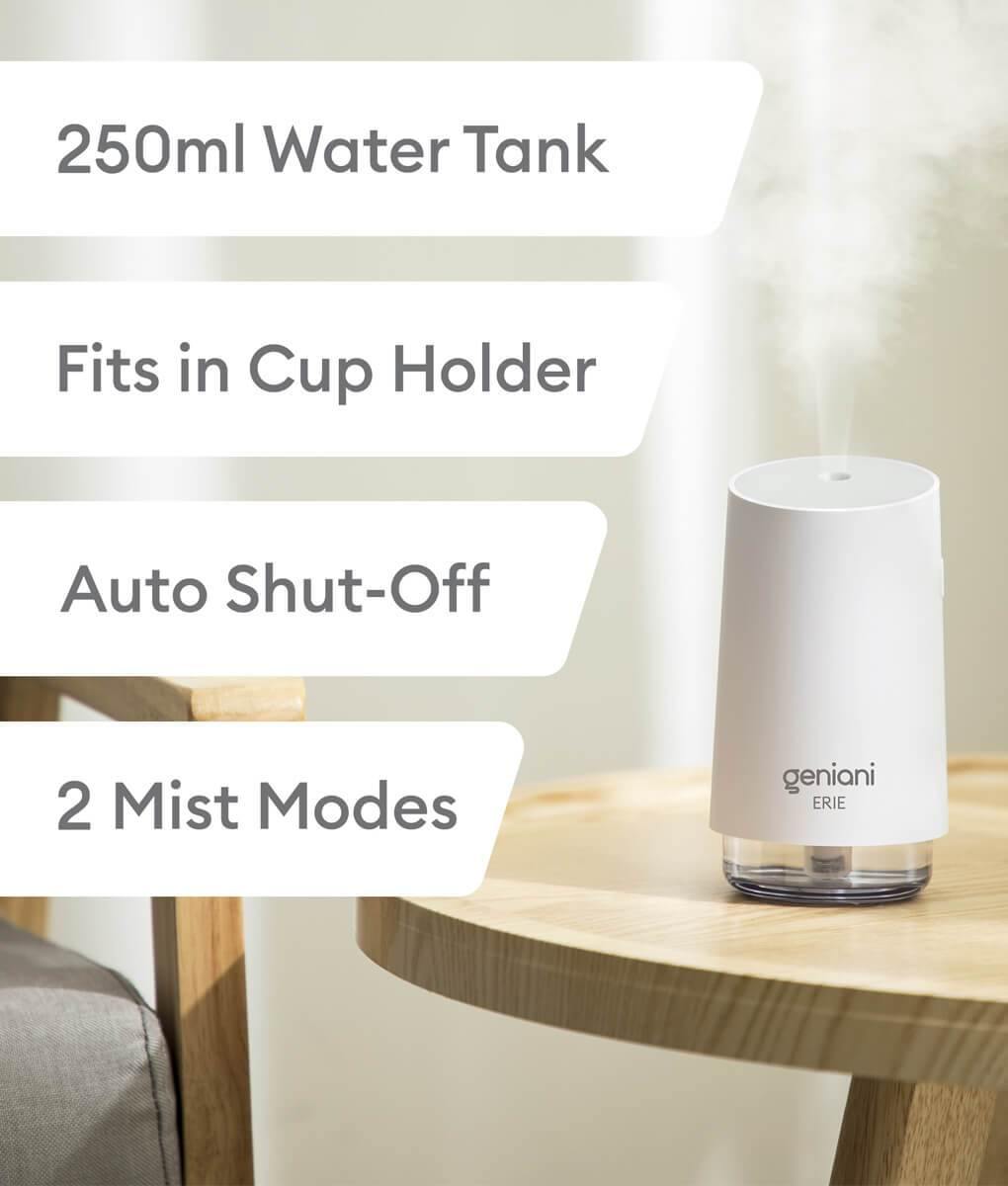 Erie Travel USB Humidifier 250ML White