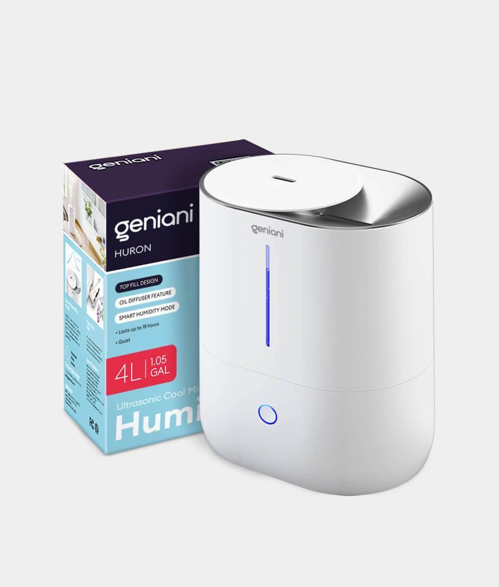 Huron Top Fill Humidifier and Oil Diffuser 4L White