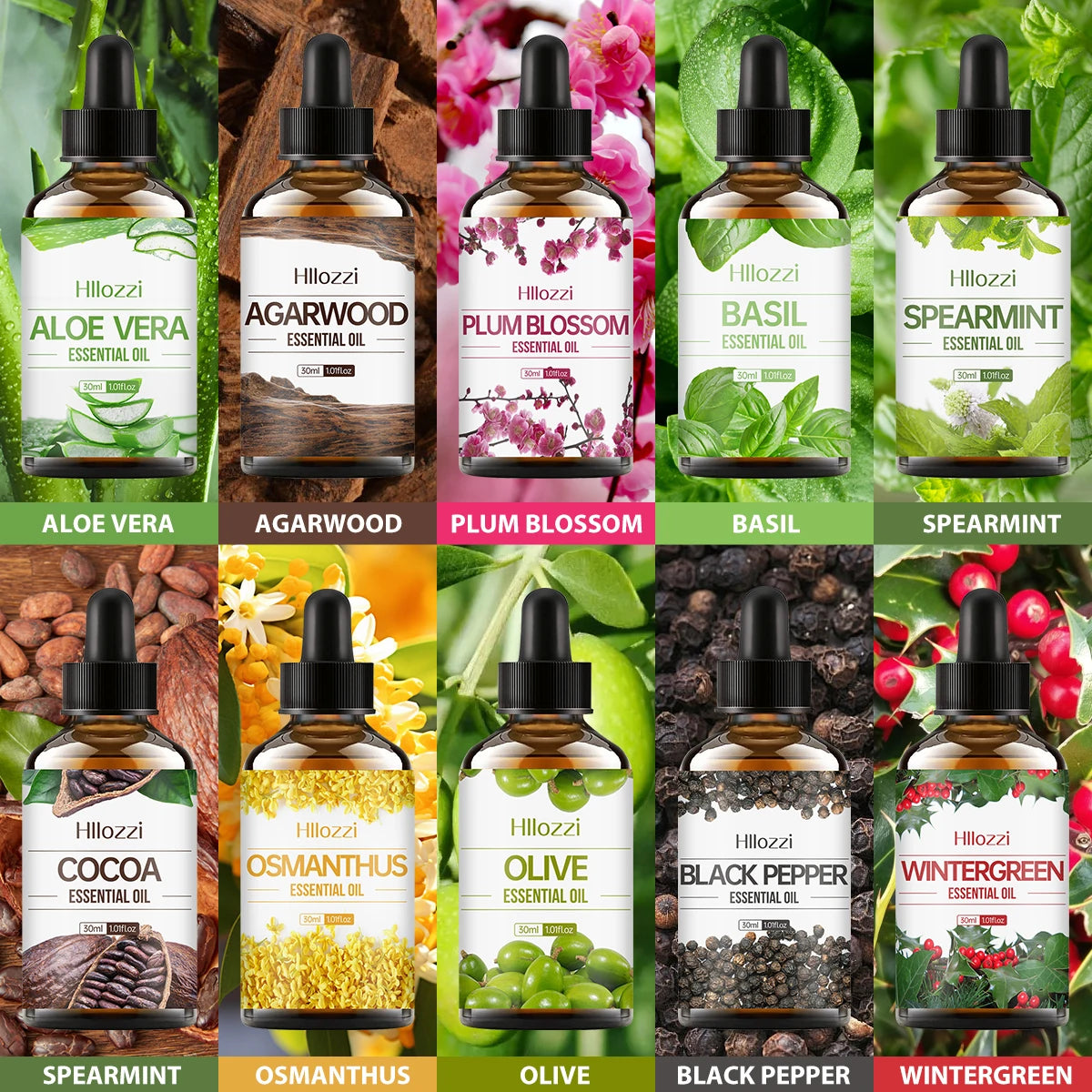 Essential Oils Suitable for body care, 59 types to choose from 30ml