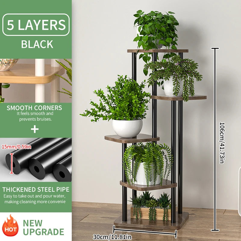 Plant Stand 4/5/6 Tier Flower Shelf Display Rack