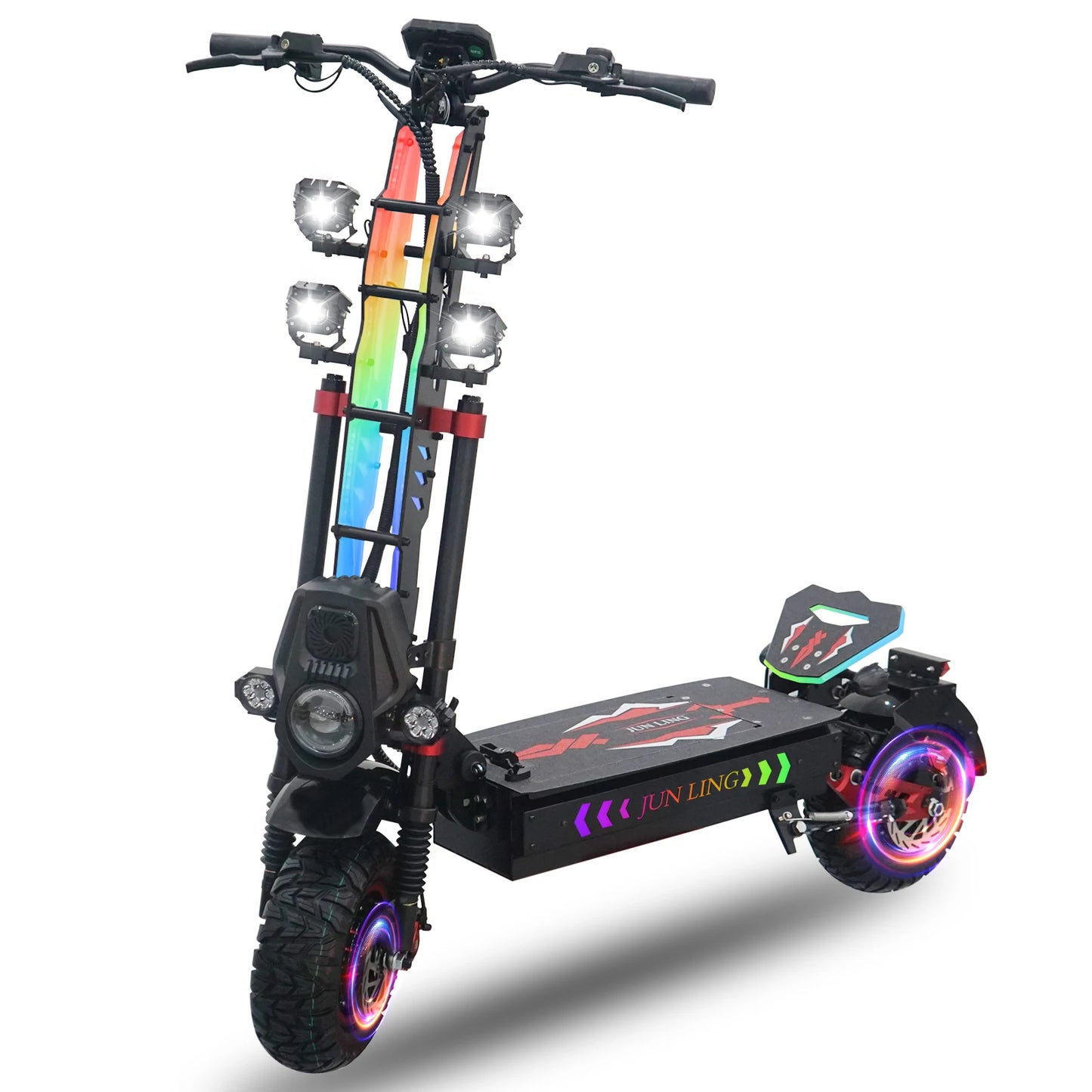 JL86 Electric Scooter 10000W Dual-Motor 60V40Ah 52Mph 75Mile Bluetooth 13 Inch Tire Adults