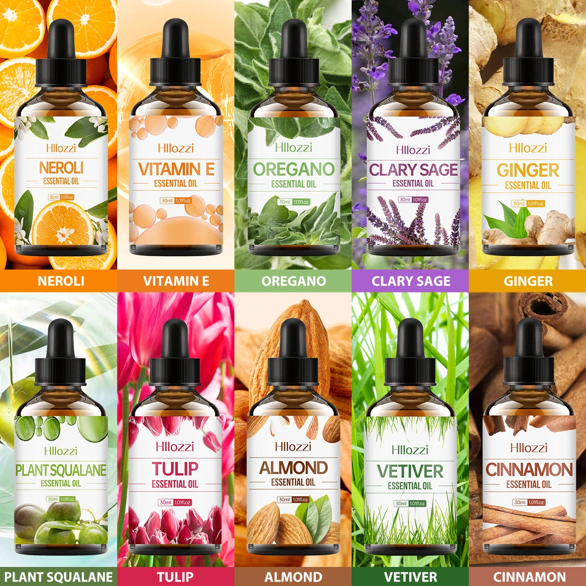 Essential Oils Suitable for body care, 59 types to choose from 30ml