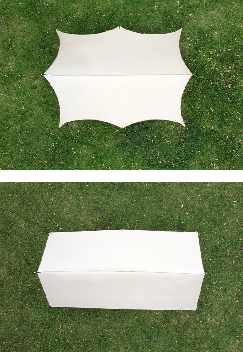 Retractable Multi-Layer Canopy for Effective Sun Wind Rain Protection