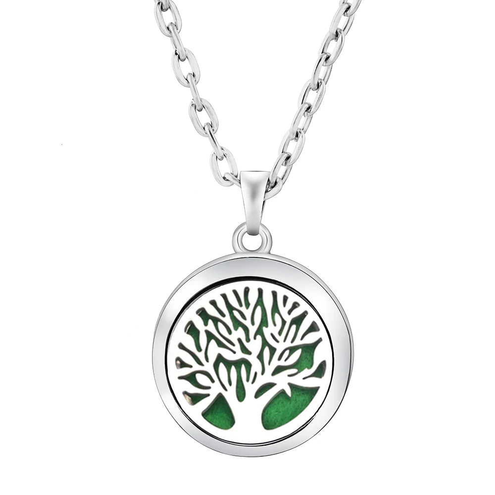 Fashion Aromatherapy Diffuser Stainless Steel Heart-Shaped Essential Oil Lockets