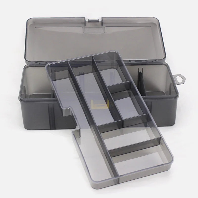 Double Layer Lures Hook Minnow Bait Storage Case Multifunctional Fishing Tool