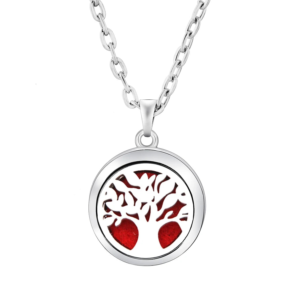 Fashion Aromatherapy Diffuser Stainless Steel Heart-Shaped Essential Oil Lockets