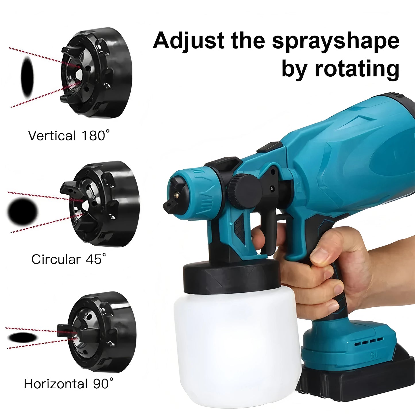 High Pressure Rechargeable Lithium Spray Paint Gun