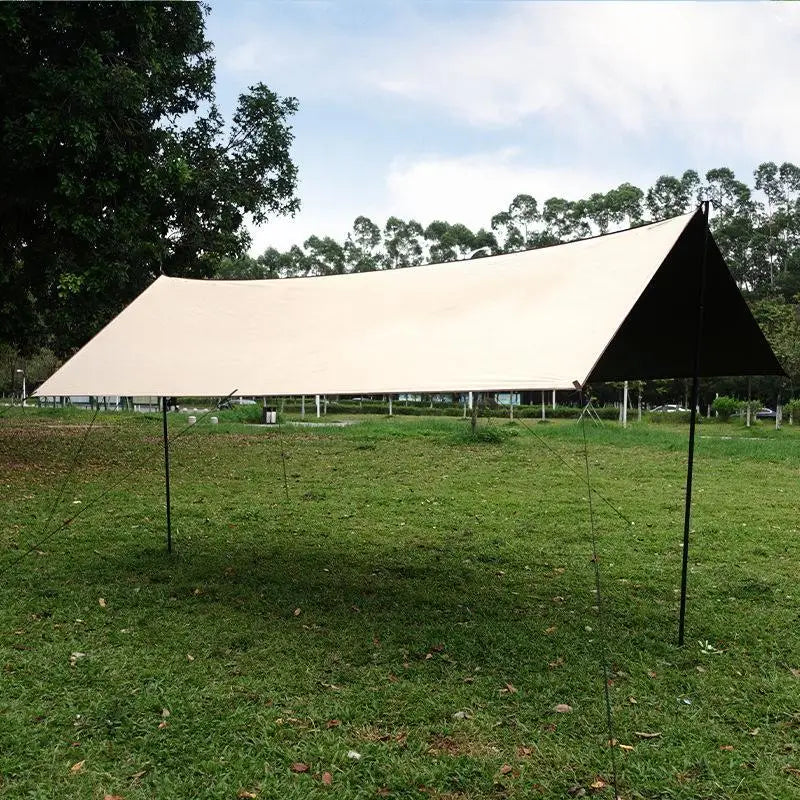 Retractable Multi-Layer Canopy for Effective Sun Wind Rain Protection