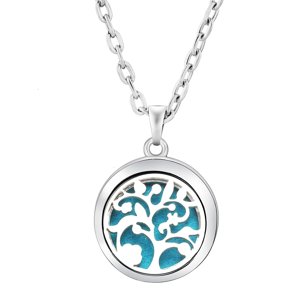 Fashion Aromatherapy Diffuser Stainless Steel Heart-Shaped Essential Oil Lockets