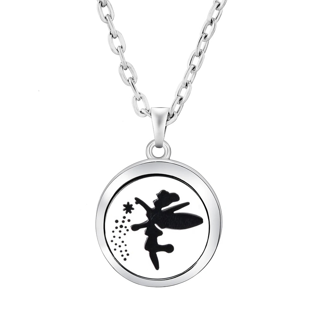 Fashion Aromatherapy Diffuser Stainless Steel Heart-Shaped Essential Oil Lockets