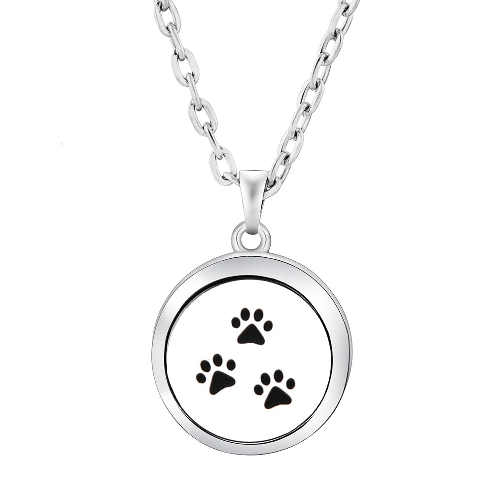 Fashion Aromatherapy Diffuser Stainless Steel Heart-Shaped Essential Oil Lockets