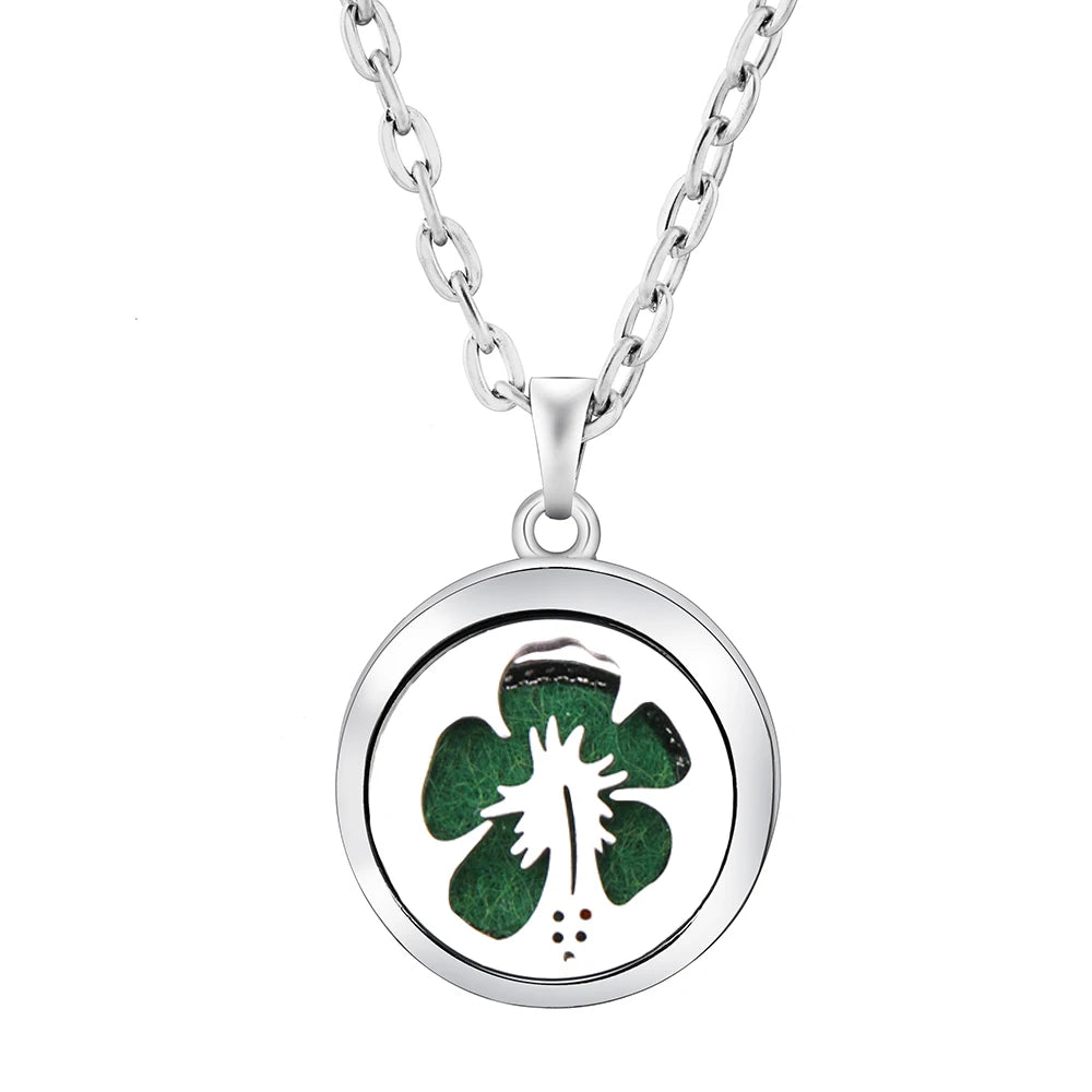 Fashion Aromatherapy Diffuser Stainless Steel Heart-Shaped Essential Oil Lockets