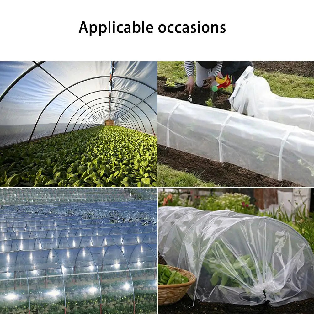 Garden Poly Tunnel Greenhouse Foldable Plants Metal Frame Protector Corrosion Resistant