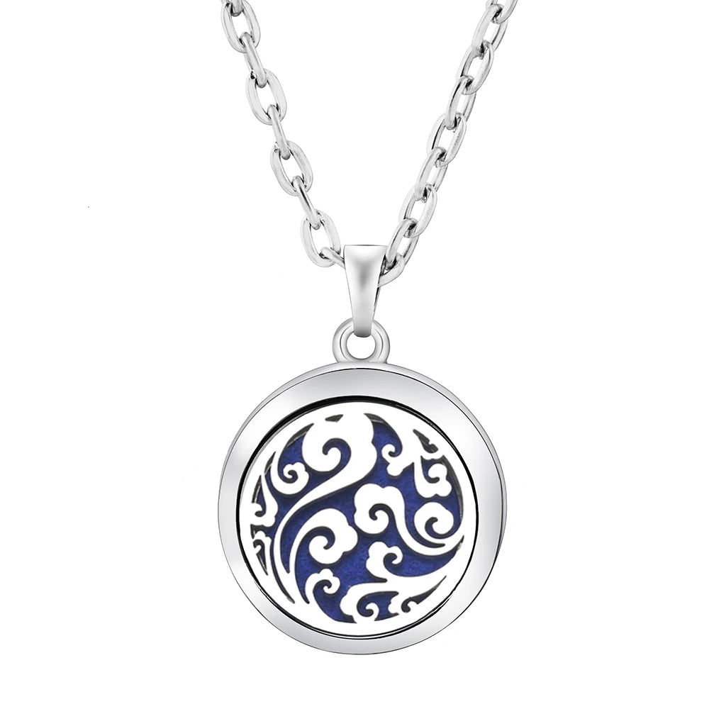 Fashion Aromatherapy Diffuser Stainless Steel Heart-Shaped Essential Oil Lockets