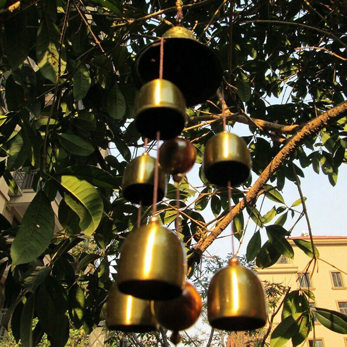 6 Copper Bells Outdoor Metal Wind Chimes
