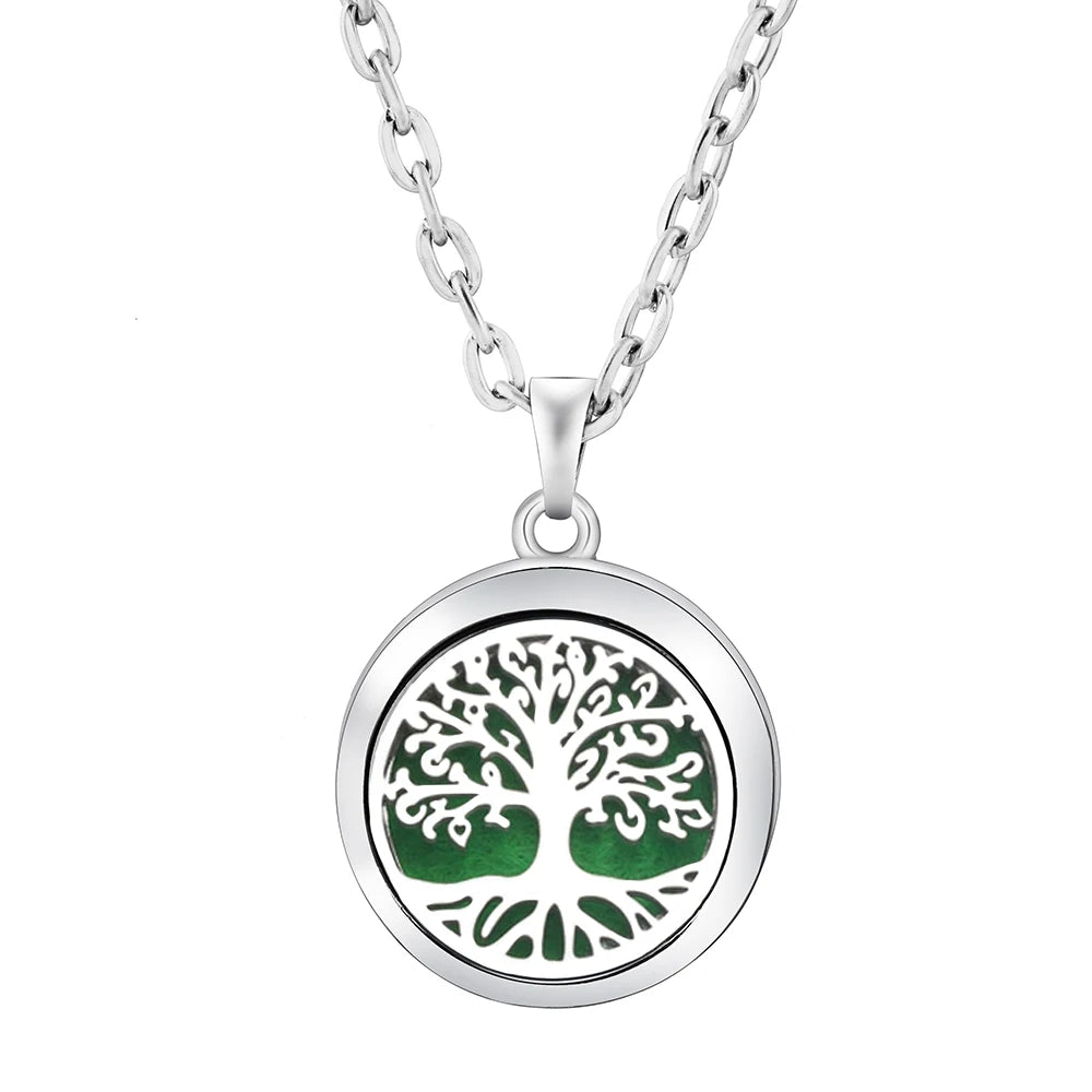 Fashion Aromatherapy Diffuser Stainless Steel Heart-Shaped Essential Oil Lockets