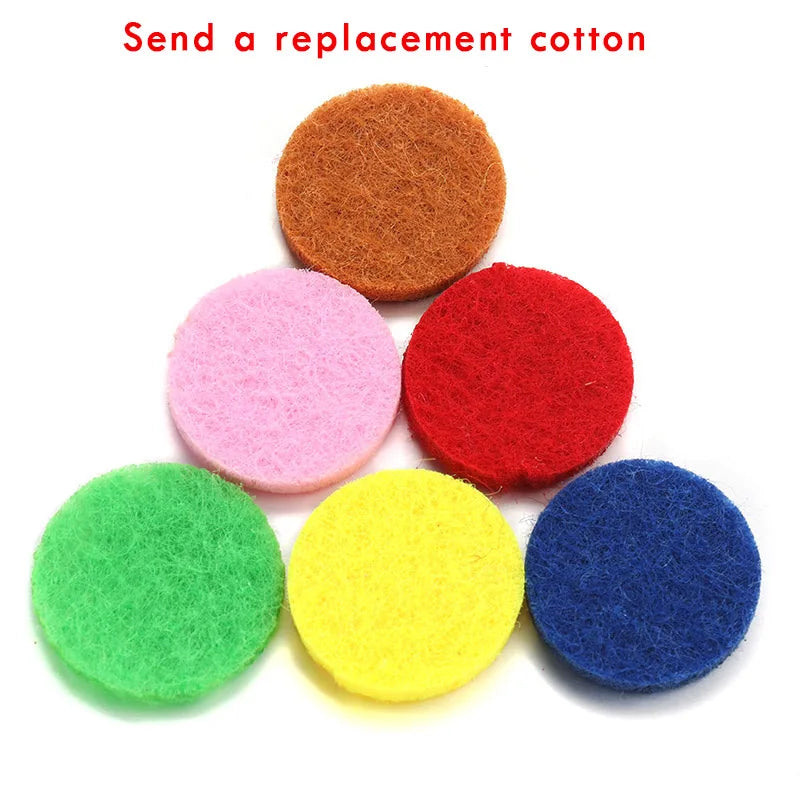 Fashion Aromatherapy Diffuser Stainless Steel Heart-Shaped Essential Oil Lockets