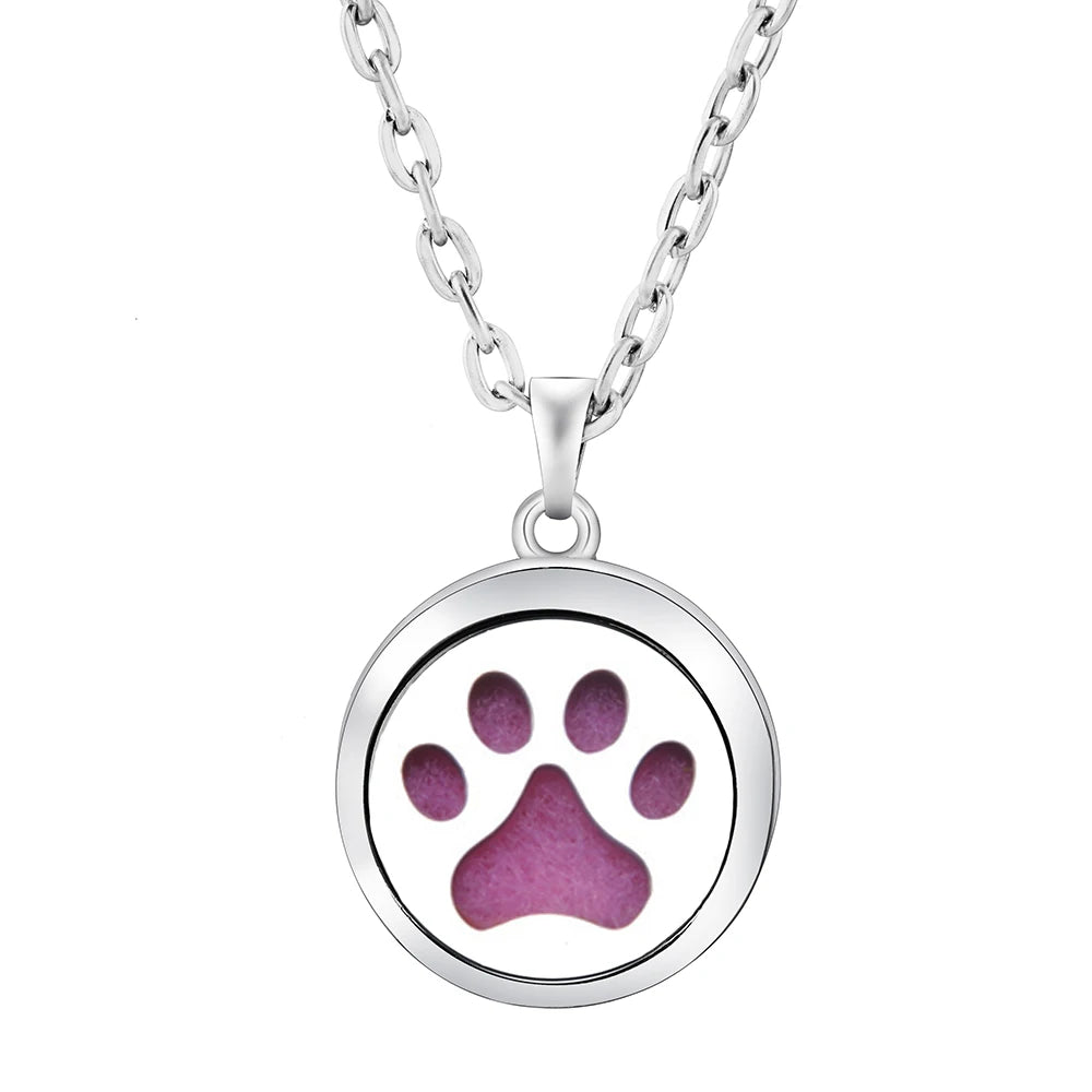 Fashion Aromatherapy Diffuser Stainless Steel Heart-Shaped Essential Oil Lockets