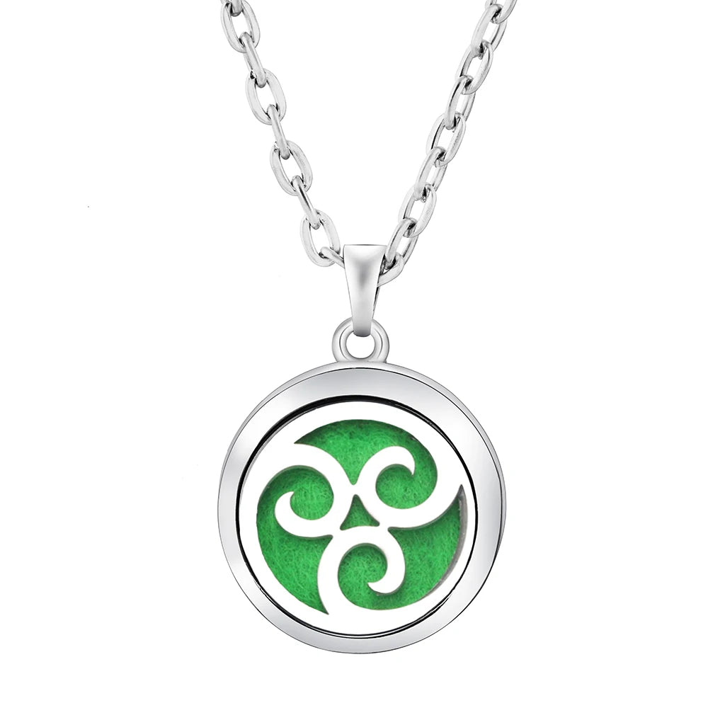 Fashion Aromatherapy Diffuser Stainless Steel Heart-Shaped Essential Oil Lockets