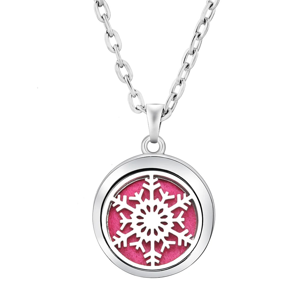 Fashion Aromatherapy Diffuser Stainless Steel Heart-Shaped Essential Oil Lockets