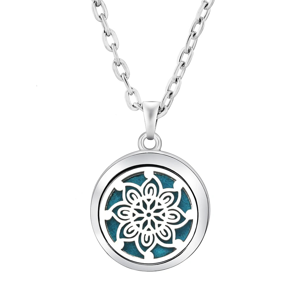 Fashion Aromatherapy Diffuser Stainless Steel Heart-Shaped Essential Oil Lockets