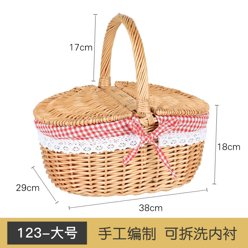 Bamboo Picnic Basket