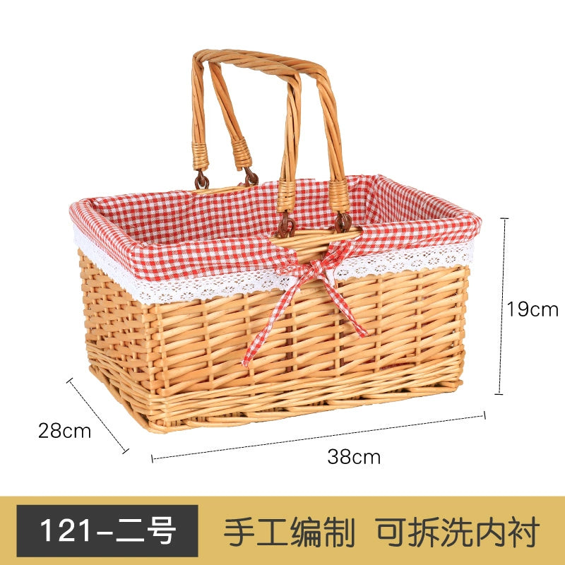 Bamboo Picnic Basket