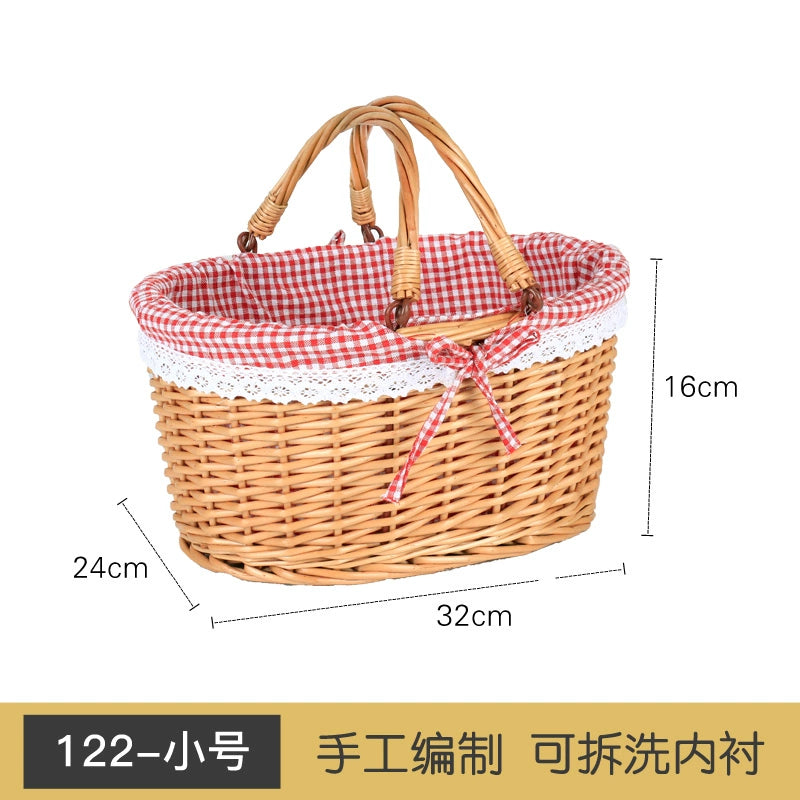 Bamboo Picnic Basket
