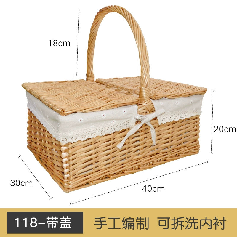Bamboo Picnic Basket
