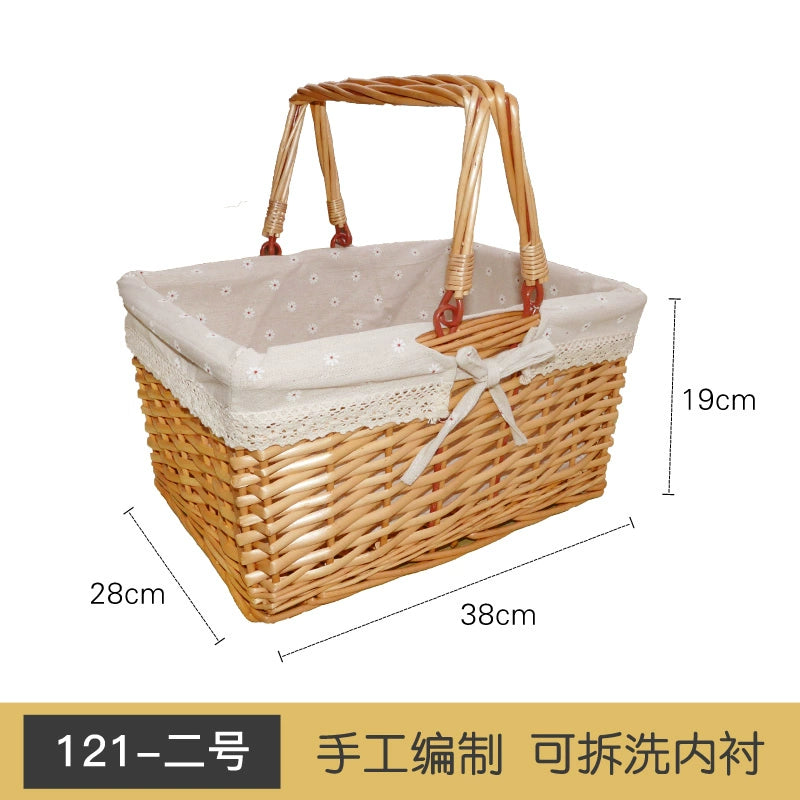 Bamboo Picnic Basket