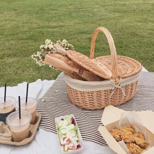 Bamboo Picnic Basket