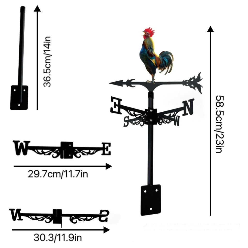 Outdoor New Arrival Color Wind Vane Metal