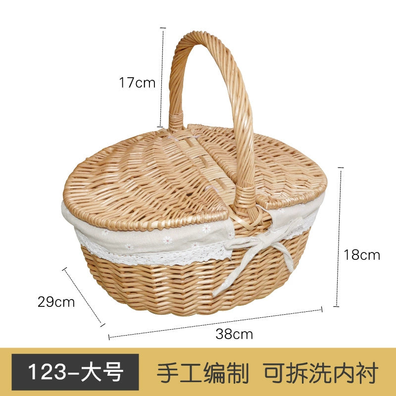 Bamboo Picnic Basket