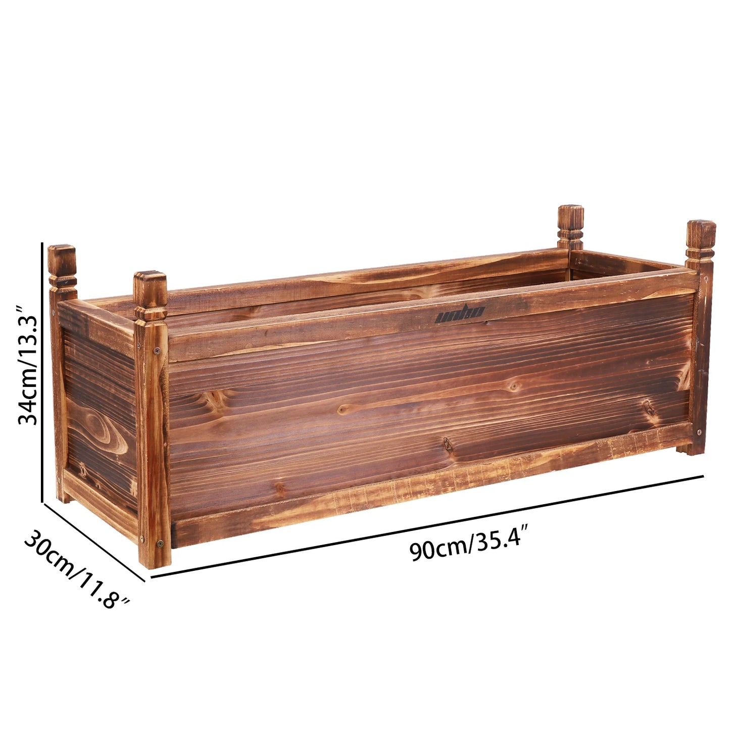 Wooden Raised Flower Bed Indoor Outdoor Vegetable Herb Planter