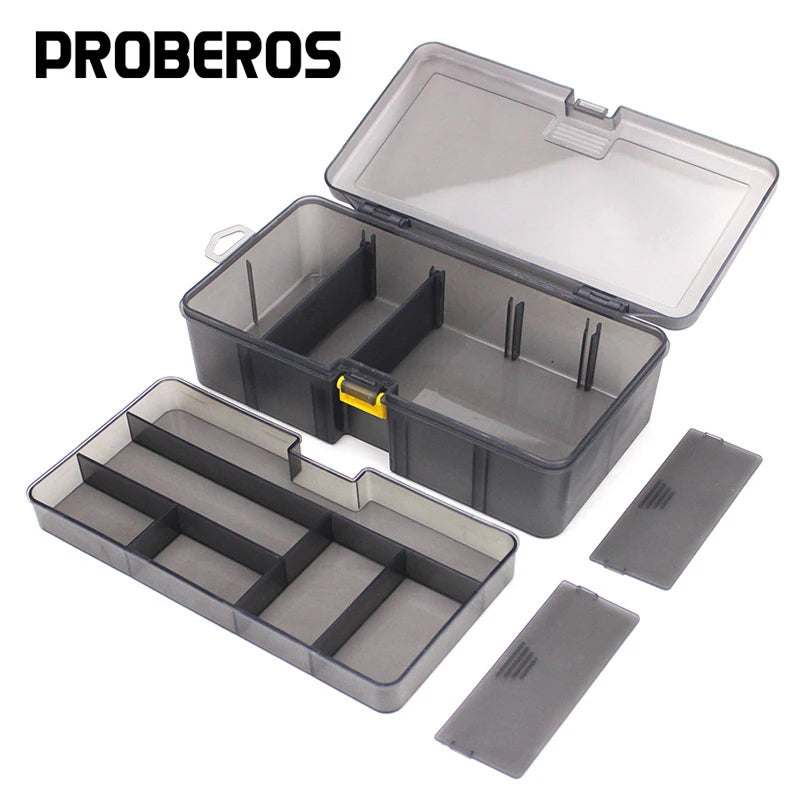 Double Layer Lures Hook Minnow Bait Storage Case Multifunctional Fishing Tool