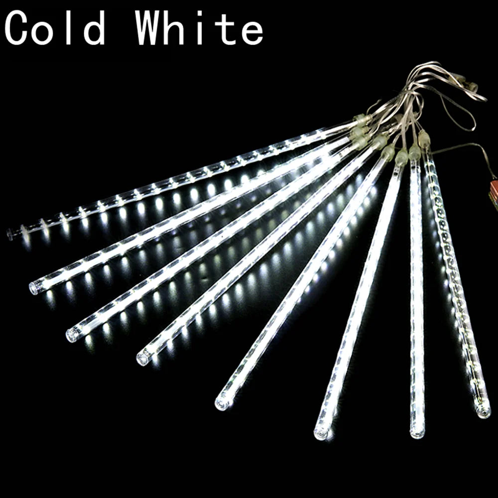 Led Tube String Light Christmas Garland Outdoor Decor Fairy Light Holiday