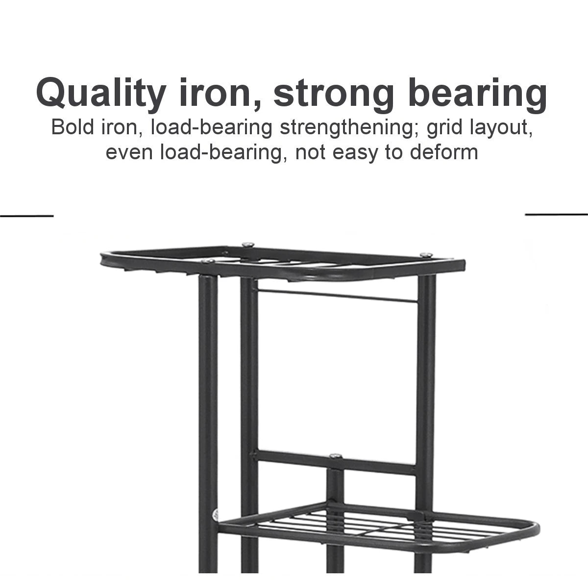Shining Stand For Flowers Iron 6/7/8 Layers Plant Holder Rack Home Garden Decoration