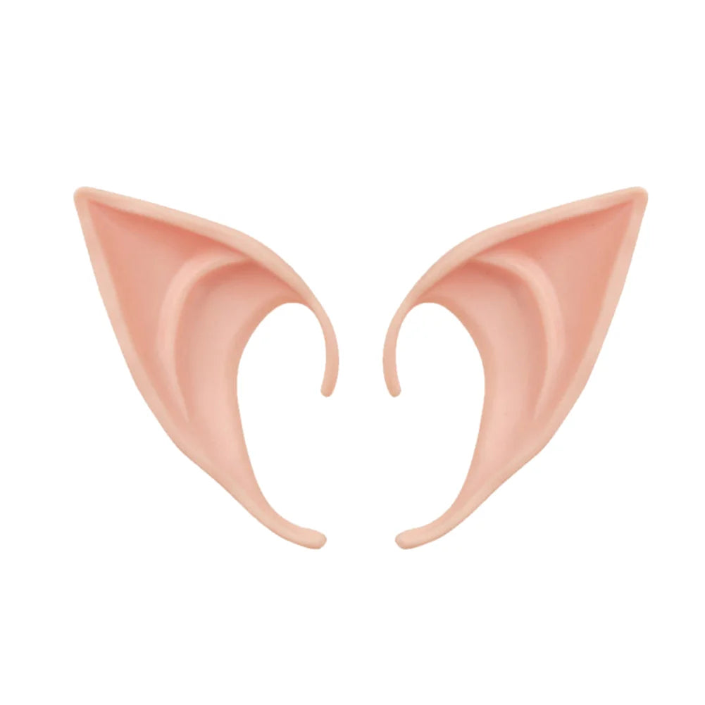 12-1pair Halloween Angel Elf Ears Soft Latex Fake Ears Fairy Vampire Costume Halloween